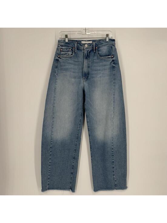 Mother Denim - Mother jeans 29 blue half pipe ankle fray barrel wide leg baggy loose i confess